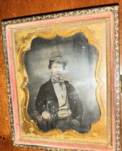 Load image into Gallery viewer, Anson Daguerreotype Young Man Wearing Checkered Cap
