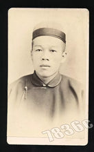 Load image into Gallery viewer, Rare Antique Photo Chinese Man LOS ANGELES California Photographer CDV 1800s
