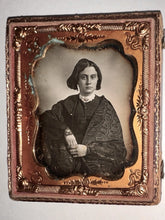 Load image into Gallery viewer, 1/6 Daguerreotype Beautiful Woman ID'd Pennsylvania Photographer P. HUNT
