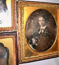 Load image into Gallery viewer, Lot Of Daguerreotype Photo Women 1800s Antique Victorian Era
