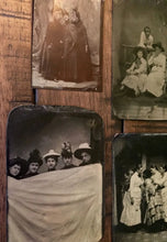 Load image into Gallery viewer, Lot of 9 Amazing Unusual Tintype Photo - Victorian Girls Play Acting Witch Dance
