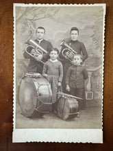 Load image into Gallery viewer, SALVATION ARMY OR CHRISTIAN FAMILY MUSICIANS BAND ANTIQUE CABINET CARD PHOTOO

