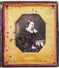 Load image into Gallery viewer, [ MARKS ] Pretty ID'd Teen Girl LUCY ABBOTT Died Young ~ Maryland Daguerreotype
