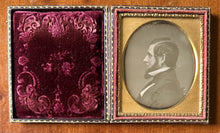 Load image into Gallery viewer, Bearded Man in Profile 6th Plate Daguerreotype
