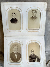 Load image into Gallery viewer, Antique Album + CDV Tintype Civil War Soldier Photo Connecticut 1860s 1870s
