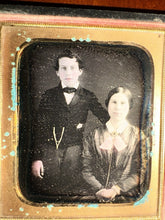 Load image into Gallery viewer, Sealed Tinted 6th Plate Daguerreotype Woman &amp; Son
