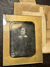 Load image into Gallery viewer, Half Plate Daguerreotype ID&#39;d Rhode Island Girl LOUISA ALMY 1850s
