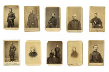 Load image into Gallery viewer, Large Lot Of Civil War Generals / 1860s CDV Soldier Photos
