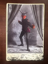 Load image into Gallery viewer, Unusual 1890s Photo RED DEVIL Halloween or TAROT Pose Trinidad Colorado Photographer
