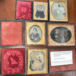 Antique Photo Lot Daguerreotype Ambrotype Tintype