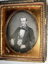 Load image into Gallery viewer, 1/6 Daguerreotype Handsome Man New York City Photographer THOMPSON 1850s
