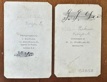 Load image into Gallery viewer, Two CDV Photos of Identified Civil War Soldiers / ID&#39;d 1860s New Hampshire Photo
