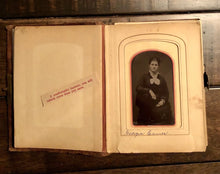 Load image into Gallery viewer, 1860s 1870s Photo Album Kansas Iowa Many ID’d Crum Family Cdv Tintype Genealogy
