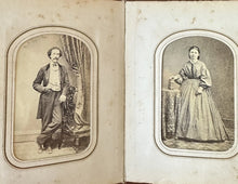 Load image into Gallery viewer, Newton New Jersey Family Album 48 CDV Tintype Photos Civil War Tax Stamps 1860s
