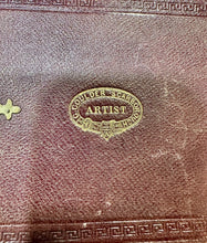 Load image into Gallery viewer, 1/4 TINTED AMBROTYPE SMILING WOMAN PAINTED BACKDROP UK PHOTOGRAPHER LEATHER
