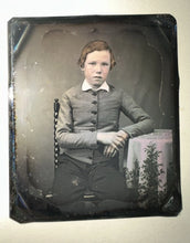 Load image into Gallery viewer, 1/6 Daguerreotype Boy With Freckles And Red Hair! Tinted Color
