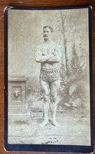 Load image into Gallery viewer, 8x5 Boudoir Card Victorian Bodybuilder 1880s Rare Antique Photo Sandow Int
