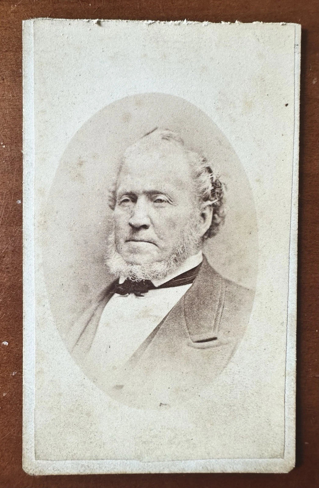 BRIGHAM YOUNG Mormon Leader CDV Photo Utah Photographer Rare Imprint?