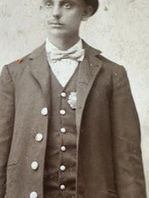 Load image into Gallery viewer, Ohio Man Wearing Badge Police Officer? Cabinet Card 1800s Photo Policeman
