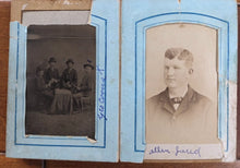 Load image into Gallery viewer, 1870s Photo Album including Dog Tintype &amp; CDV
