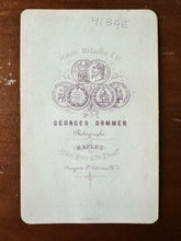 Load image into Gallery viewer, RARE BASKET WEAVERS &amp; WATER SELLER! OCCUPATIONAL NAPLES ITALY HAND TINTED 1860s CDV PHOTO
