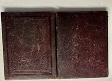 Load image into Gallery viewer, Tinted 1/4 Daguerreotype of Old Man with Walking Stick Pebbled Leather Case
