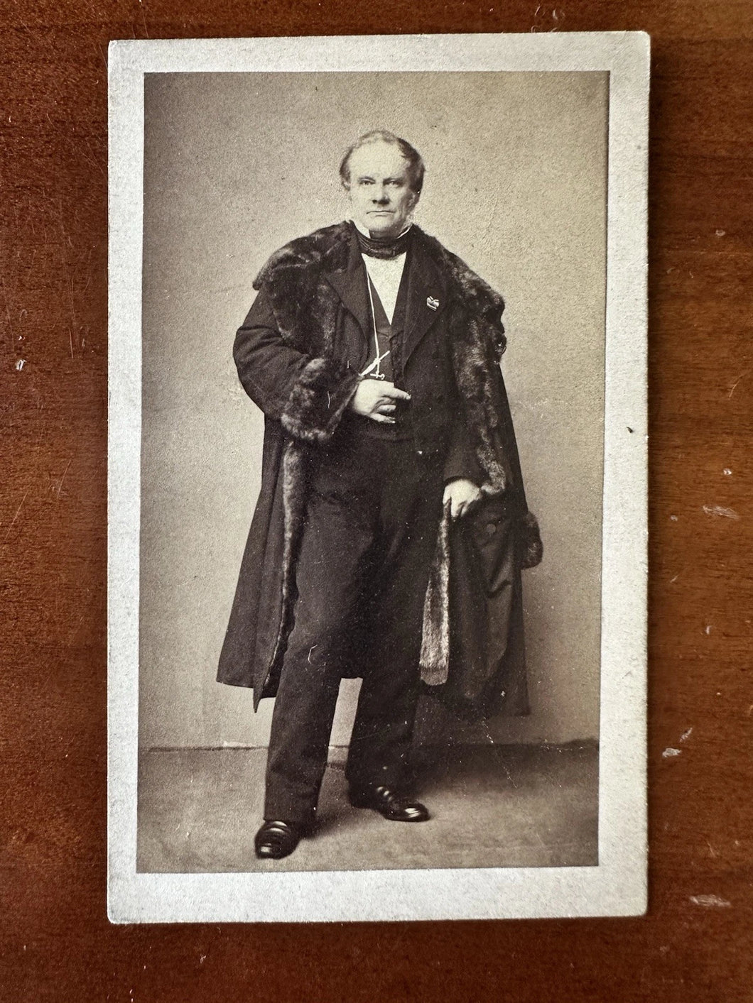 Very Rare Photo of German Sculptor AUGUST KISS 1860s CDV Artist