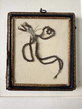 Load image into Gallery viewer, Victorian Hairwork Memento Braided Hair 1850s Wall Frame
