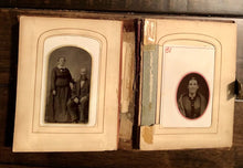 Load image into Gallery viewer, 1860s 1870s Photo Album Kansas Iowa Many ID’d Crum Family Cdv Tintype Genealogy
