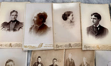 Load image into Gallery viewer, MICHIGAN photographer cabinet card lot incl Rare EMMA COLE Teacher Botanist Wiki
