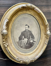Load image into Gallery viewer, 1860s GERMON Large Albumen Photo in Wall Frame ID'd Navy Commander Died ON Ship
