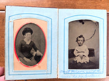 Load image into Gallery viewer, 1870s Photo Album including Dog Tintype &amp; CDV
