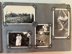 GREAT 1910s WWI Era Photo Album with 400+ Snapshots