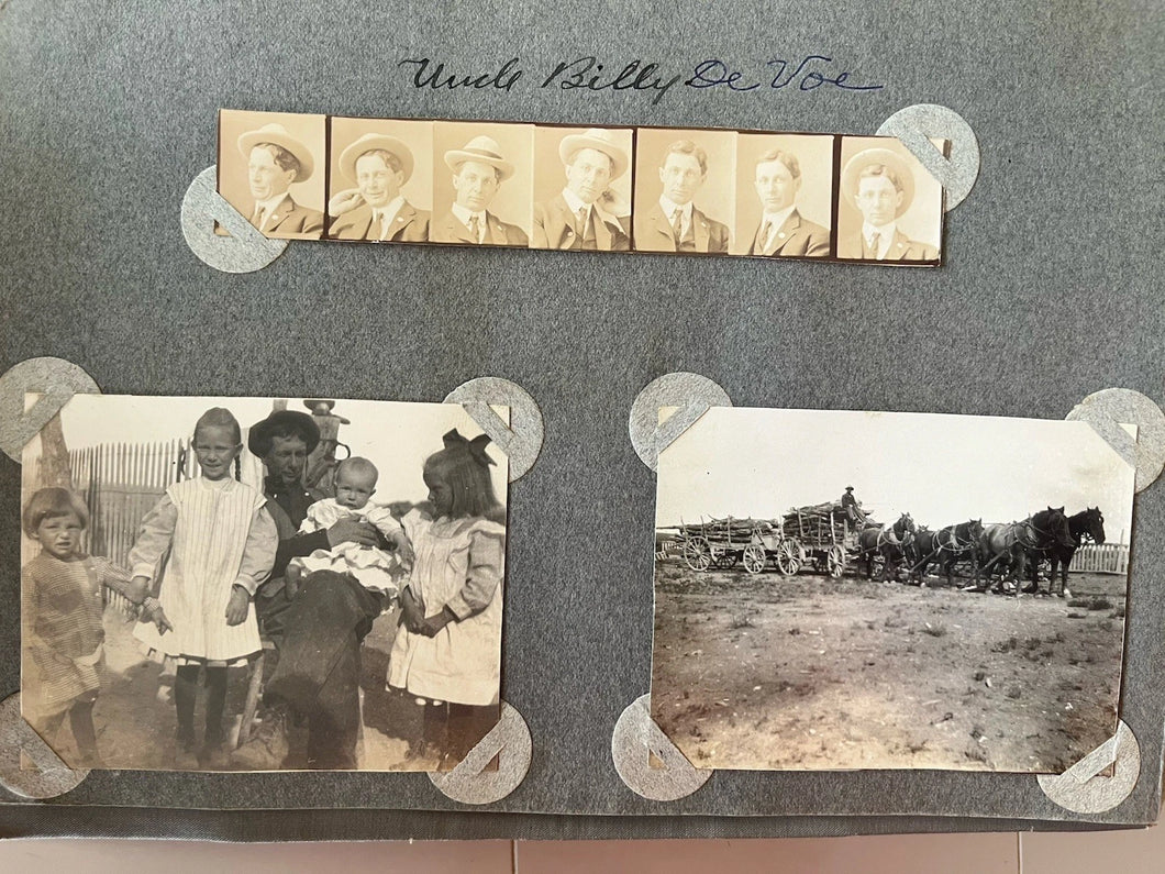 GREAT 1910s WWI Era Photo Album with 400+ Snapshots