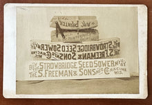 Load image into Gallery viewer, Printing Blocks for Farm Machinery Advertising Sign 1800s Rare Photo Abstract
