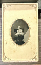 Load image into Gallery viewer, Unusual Tintype Daughter of civil war maj ID'd Not Post Mortem Oregon 1800s
