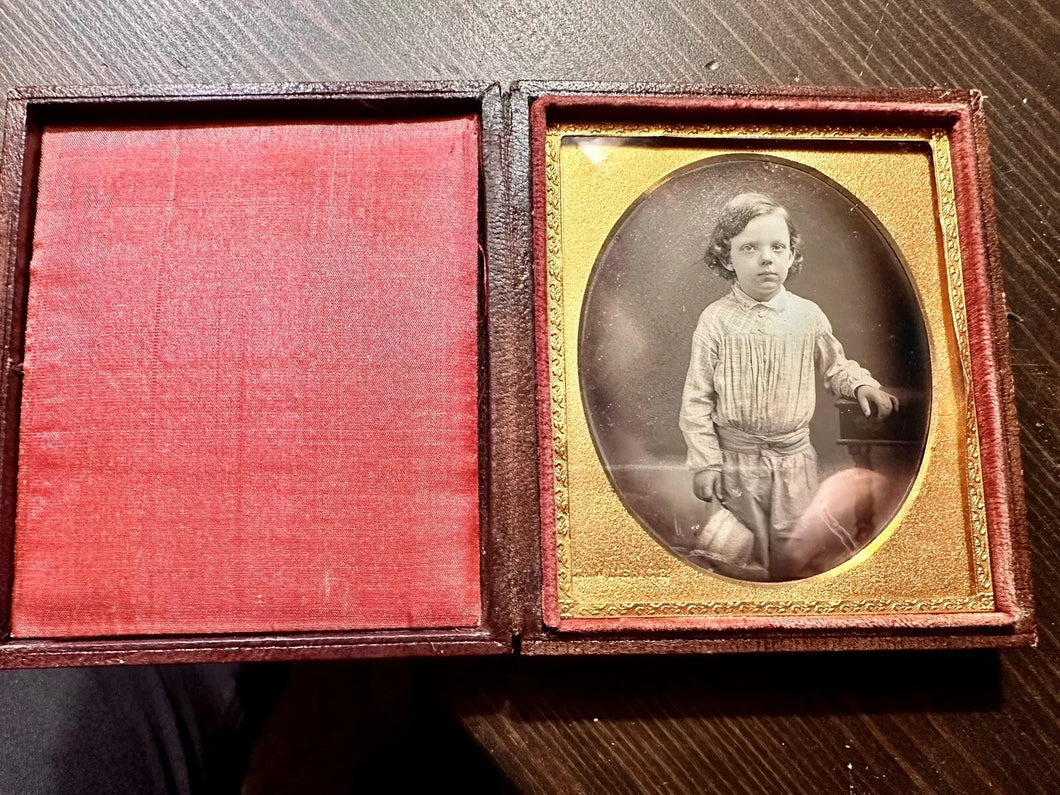 ID'd Boy by New York Photographer LAWRENCE 1/6 Daguerreotype Reverend Baltimore
