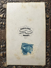 Load image into Gallery viewer, CIVIL WAR GENERAL GEORGE MCCLELLAN &amp; JW BLACK BOSTON 1860s SOLDIER TAX STAMP
