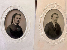 Load image into Gallery viewer, Large Lot Tintypes 30 Antique Photos Men Women Children Paper Frames 1860s 1870s
