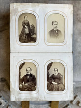 Load image into Gallery viewer, Antique Album + CDV Tintype Civil War Soldier Photo Connecticut 1860s 1870s
