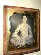 Load image into Gallery viewer, 1850/ Daguerreotype Beautiful Teen Girl Amazing Dress Tinted Color Sealed
