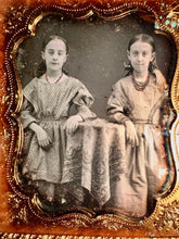 Load image into Gallery viewer, 1/6 Sealed Daguerreotype Twin Girls / Sisters 1850s Twins
