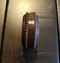 Load image into Gallery viewer, Double Round OREO Case with Tintype Photos DOUBLE THICK Rare Gutta Percha 1860s
