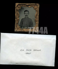 Load image into Gallery viewer, 1/6 Tintype Photo ID&#39;d Civil War Soldier Indiana Infantry 1860s
