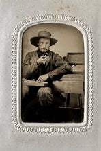Load image into Gallery viewer, 1860s Occupational Tintype Photo Rare Civil War Era Tinted Seller
