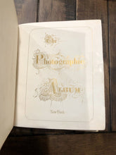 Load image into Gallery viewer, Empty 1860s Leather Photo Album Holds 50 CDVs or Tintype Photos
