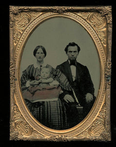 1/4 Tinted Ambrotype Lenz Family of Baltimore Maryland ID'd Genealogy