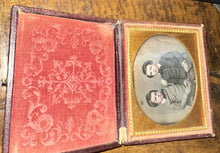 Load image into Gallery viewer, 1/6 Daguerreotype Photo Little Boys Brothers Holding Hands Horizontal Full Case
