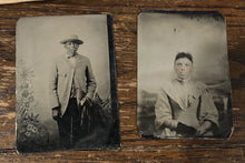 Load image into Gallery viewer, African American Man Woman Antique Tintype Photo 1800s Black Americana Rare Lot
