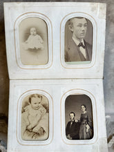 Load image into Gallery viewer, Antique Album + CDV Tintype Civil War Soldier Photo Connecticut 1860s 1870s
